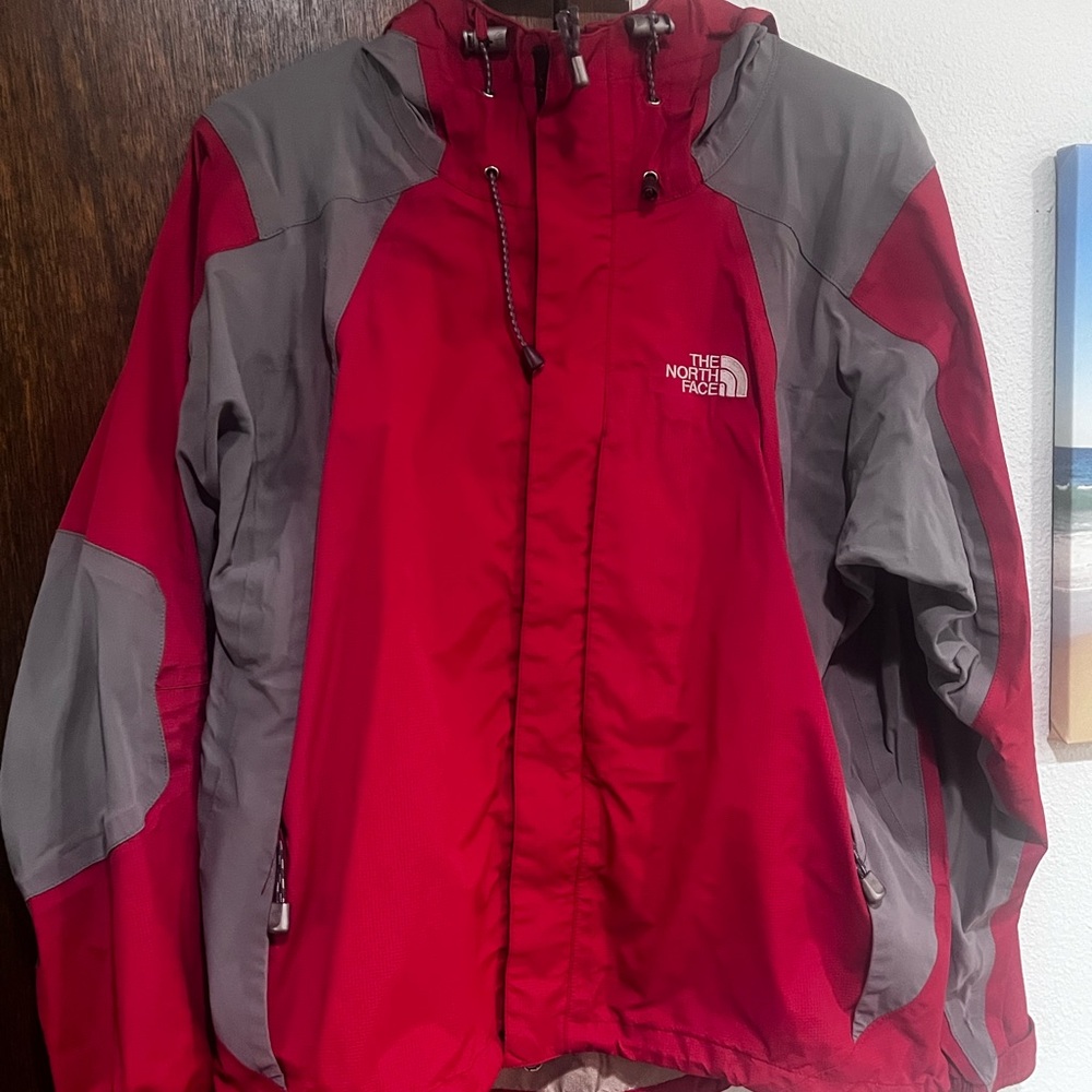The North Face Red and Gray Women's Jacket